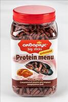 Корм для хищных рыб Акваріус Протеин меню большие палочки 600 мл (150 г)