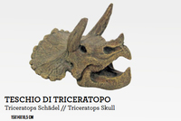 Аквариумная декорация Amtra Череп Трицератопса 15х14х10,5