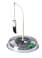 AnimAll CrazZzy игрушка для кота трек с мячом и мышкой, серый