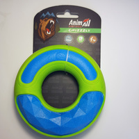 AnimAll GrizZzly іграшка для собак подвійне кільце, блакитно-зелене, 12х12х3.5 см