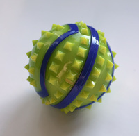 AnimAll GrizZzly іграшка для собак м'яч з шипами S, жовто-фіолетовий, d-7.0 см