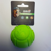 AnimAll GrizZzly игрушка для собак мячик с ароматом зелёного яблока, 6 см