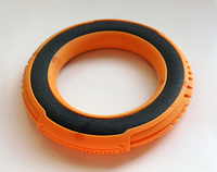 AnimAll GrizZzly іграшка для собак супер-кільце S, оранжево-чорне, 15х15х2,2 см