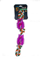 AnimAll GrizZzly дентал сова 2 з мотузкою, різні кольори, 28х5см