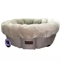 Лежак для кошек и маленьких собак AnimAll Mary M Beige, 60×60×17 см