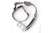 AnimAll ошейник с поводком для собак, S 1,5х40 см, 0,8х120 см, серый