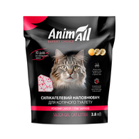 AnimAll Розовый лепесток наполнитель силикагель, 3,8л