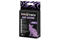 AnimAll Tofu соевый наполнитель для туалета тофу лаванда, 2,6 кг