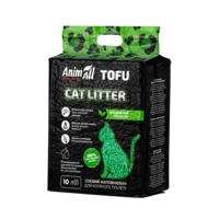 AnimAll Tofu соевый наполнитель для туалета тофу зеленый чай, 4,66 кг