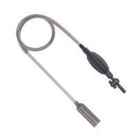 Aqua Nova GC-170 серый сифон с грушей для аквармума, длина 170см