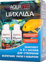 Набор для создания условий для рыб в аквариуме Aquayer Цихлида 3х60 мл
