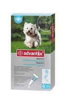 Elanco Bayer Advantix (Адвантикс) от блох и клещей у собак 4-10 кг, 1 пипетка (4 в уп.)