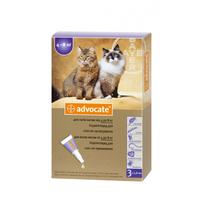 Elanco Bayer Advocate (Адвокат) капли на холку от блох у котов 4-8 кг, 1 пипетка (3 в уп.)