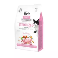 Беззерновой корм для стерилизованных котов Brit Care Cat Sterilized Sensetive с кроликом 400 г