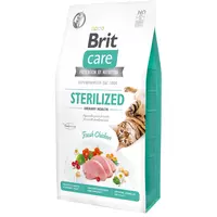 Brit Care Cat GF Sterilized Urinary Health 7 кг, корм для поддержания мочевыделительной системы стерилизованных кошек