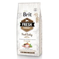 Brit Fresh Turkey Pea Adult Fit & Slim 12 кг сухий корм для собак із зайвою вагою, індичка з горошком