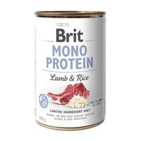 Brit Mono Protein Lamb & Rice 400 г вологий корм для собак з ягням та темним рисом
