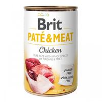 Brit Pate & Meat Chicken 400 г влажный корм для собак курица и говядина