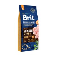 Brit Premium Adult M корм для взрослых собак средних пород, 15 кг