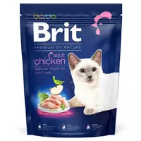 Brit Premium by Nature Cat Adult Chicken 300 г сухой корм для котов, курица