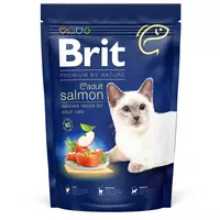 Brit Premium by Nature Cat Adult Salmon 1.5 кг сухой корм для котов лосось