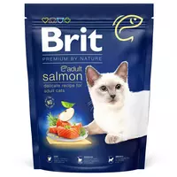 Brit Premium by Nature Cat Adult Salmon 800 г сухой корм для котов лосось