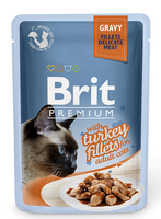 Brit Premium Cat пауч 85 г для котів філе індички в соусі