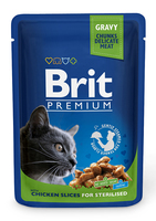 Brit Premium Cat пауч влажный корм для стерилизованных котов, 100 г