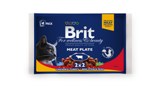 Brit Premium Cat паучи 4х100 г мясная тарелка