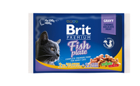 Brit Premium Cat паучи 4х100 г рыбная тарелка