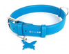Collar Glamour №32002 - ошейник без украшений, голубой 18-21см_9мм