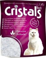 Cristals Fresh наполнитель для кошачьих туалетов силикагель, лаванда, 3,6 л
