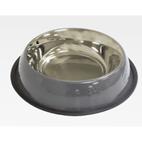 Croci AMici миска металлическая, серая 0,24л/16 см