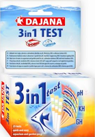 Набор тест-полосок на жёсткость и кислотностьDajana Test 3in1 pH KH GH 25 шт
