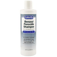 Davis Benzoyl Peroxide Shampoo 2,5% шампунь для собак і котів з демодекозом та дерматитами 355 мл