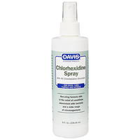 Davis Chlorhexidine Spray з 4% хлоргексидином для собак і котів з захворюваннями шкіри та шерсті 237 мл