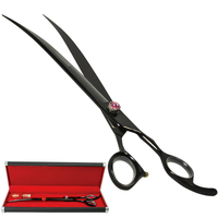 Davis Majutsu Titanium Curved ножиці вигнуті для стрижки собак 25,4 см