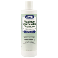 Davis Maximum Chlorhexidine Shampoo шампунь с 4% хлоргексидином для собак и котов с заболеваниями кожи и шерсти 355 мл