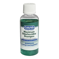 Davis Maximum Chlorhexidine Shampoo шампунь з 4% хлоргексидином для собак і котів з захворюваннями шкіри та шерсті 50 мл