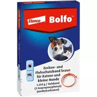 Elanco Bayer Bolfo ошейник от блох и клещей для котов и маленьких собак, 35 см