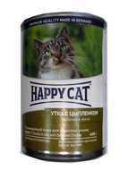 Консерва для котов Happy Cat с уткой и цыпленком 400 г