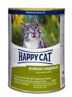 Консерва для котов Happy Cat с индейкой и ягненком 400 г