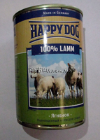 Консерва для собак Happy Dog с ягненком 400 г