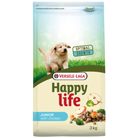 Happy Life Junior with Chicken сухой премиум корм для щенков всех пород, курица 3 кг
