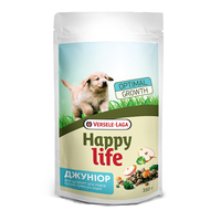 Happy Life Junior with Chicken сухой премиум корм для щенков всех пород, курица 350 г