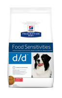 Hill's PD Canine D/D Food Sensitivities корм для собак при аллергии, дерматологии, лосось и рис 2 кг