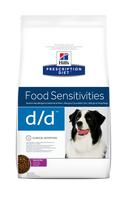 Hill's PD Canine D/D Food Sensitivities корм для собак при аллергии, дерматологии, утка и рис 2 кг