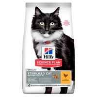 Hill's Science Plan Mature Adult 7+ Sterilised Cat сухой корм для стерилизованных котов старше 7 лет, курица, 3 кг
