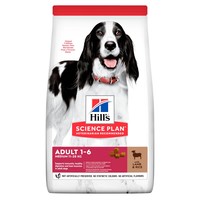 Hill's SP Canine Adult Medium сухой корм для собак средних пород, ягненок и рис, 0,8 кг