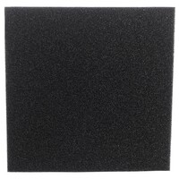 Губка-коврик для аквариумных фильтров Hobby Filter sponge black 50х50х2см ppi 10, грубая очистка